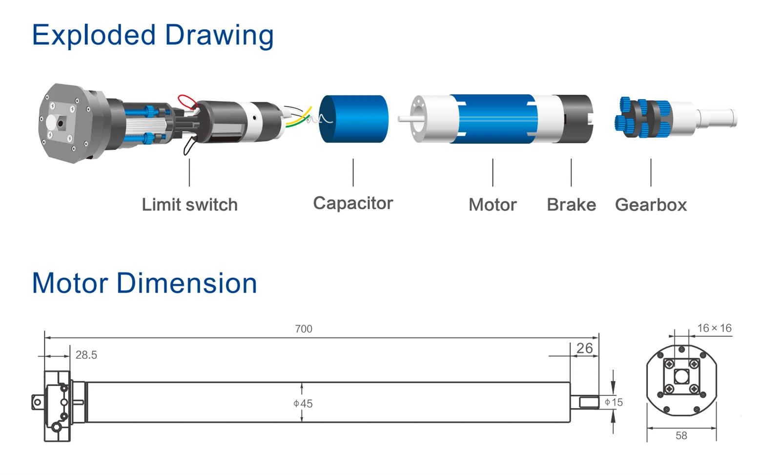 motor size motor size